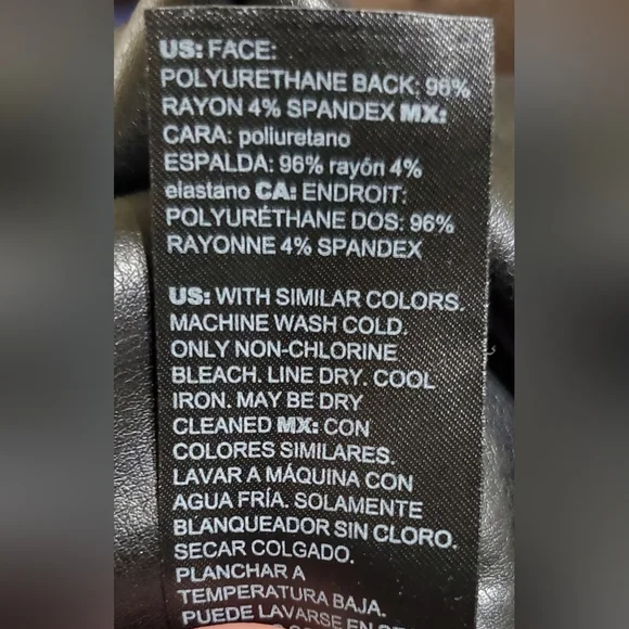 WHBM Vegan Leather Runway Legging - Picture 5 of 7